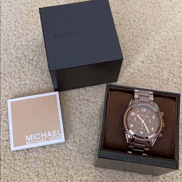 Michael Kota Crystal Bracelet Watch